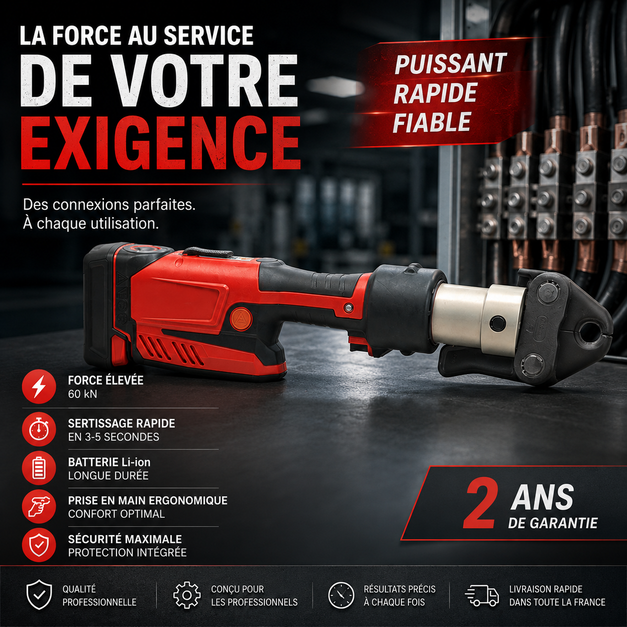 Kit d'outils de presse compacte, modèle 57373 RP 241, avec pince ProPress 1/2